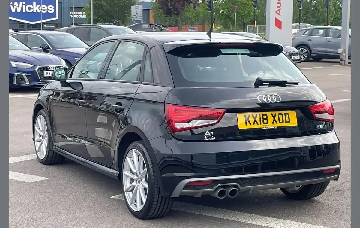 Used Audi A1 S-Line 123 HP (90 kW) 2018 Black Hatchback