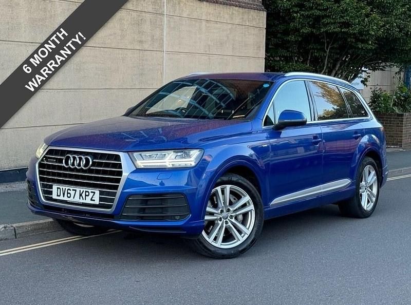 Blue Used 2017 Audi Q7 S-Line SUV | £19,995 (Fair price) - Image 1/3