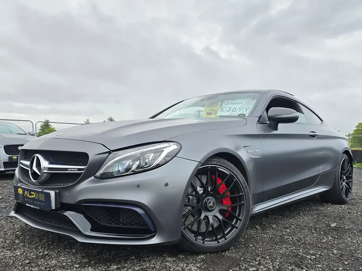 Used Mercedes C63S AMG Premium 503 HP (369 kW) 2016 Grey Coupe