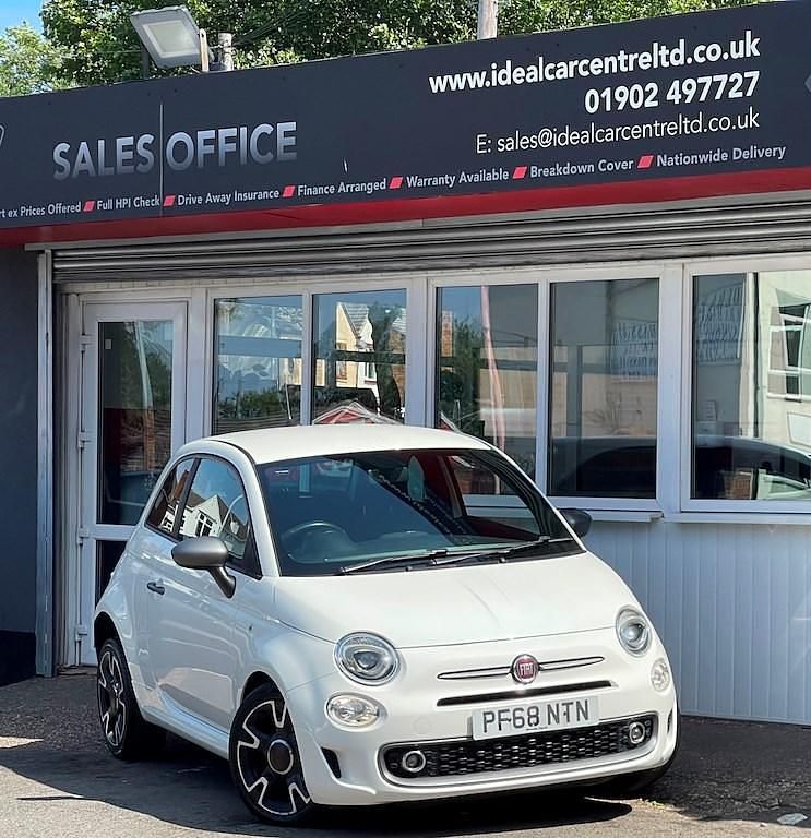 White Used 2018 Fiat 500 S Hatchback | £5,895 (Fair price) - Image 1/3