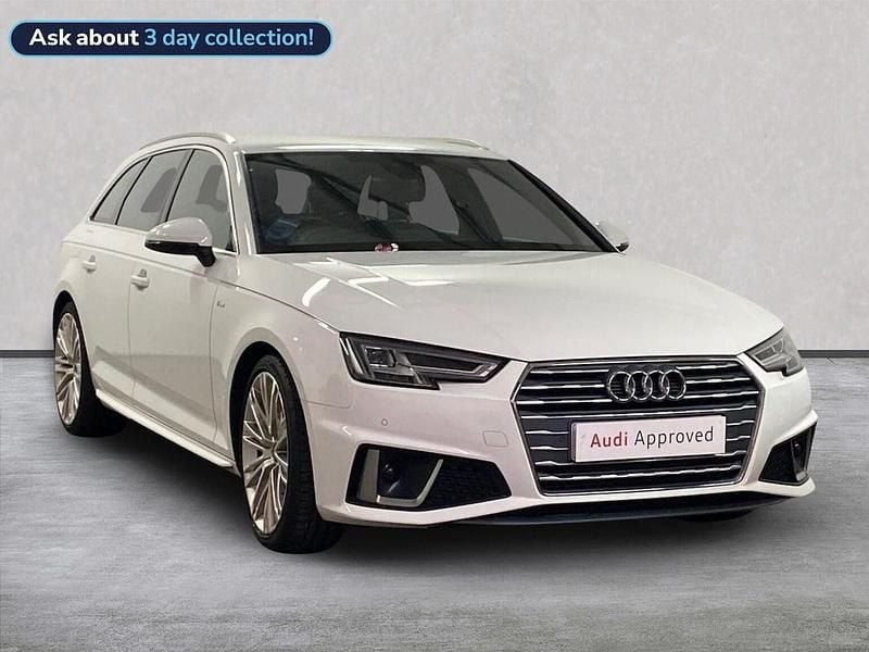 White Used 2019 Audi A4 S-Line Estate | £18,924 (Fair price) - Image 1/4