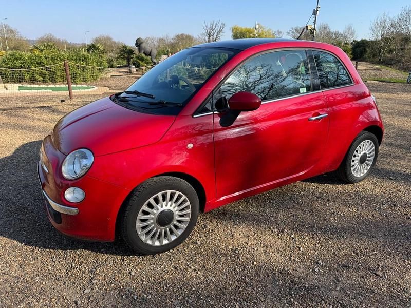Used Fiat 500 Lounge 69 HP (50 kW) 2011 Red Hatchback