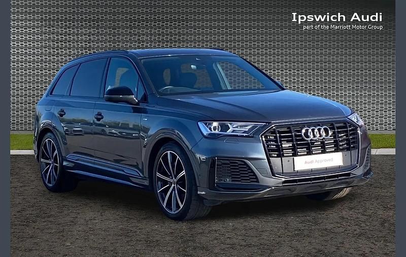 Begagnad Audi Q7 Black Edition 334 HK (245 kW) 2023 Grå SUV