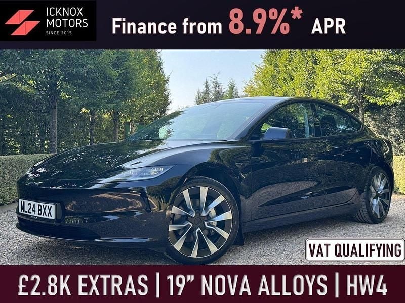 Black Used 2024 Tesla Model 3 RWD Sedan | £29,985 - Image 1/4