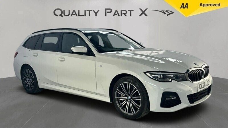 White Used 2021 BMW 330e M Sport Estate | £15,700 (Super price) - Image 1/4