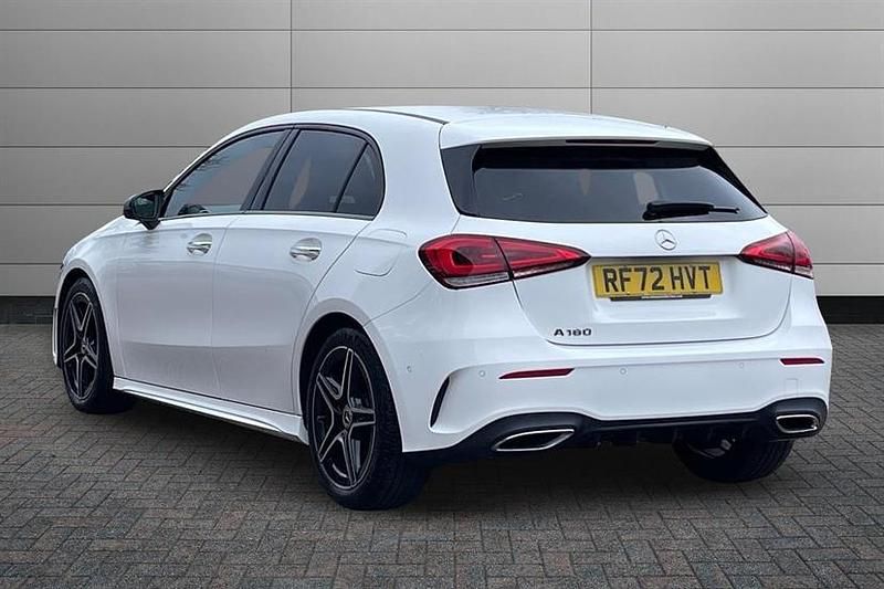 Used Mercedes A180 AMG Line Premium 136 HP (100 kW) 2023 Polar white Hatchback