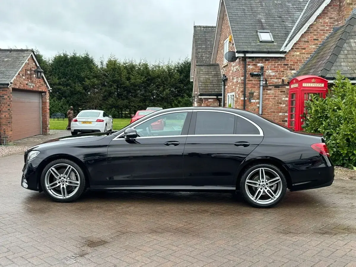 Used Mercedes E220 AMG line 194 HP (142 kW) 2018 Black Sedan
