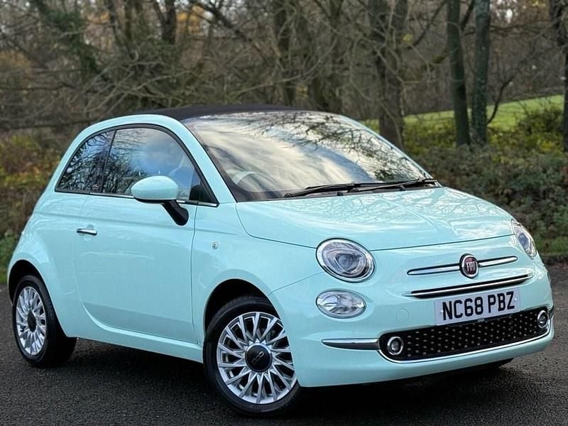 Green Used 2019 Fiat 500C Lounge Cabriolet | £11,250 (Fair price) - Image 1/4