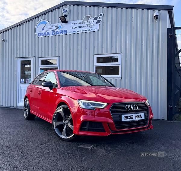 Used Audi A3 Black Edition 116 HP (85 kW) 2019 Red Hatchback