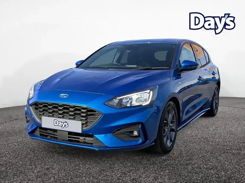 Used Ford Focus ST-Line 120 HP (88 kW) 2019 Blue Hatchback