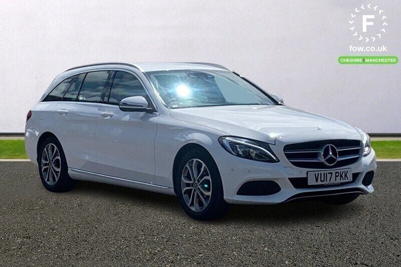 White Used 2017 Mercedes C200 Active Estate | £14,099 (Fair price) - Image 1/3