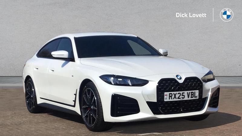 White Used 2025 BMW 420 Gran Coupé M Sport Coupe | £41,995 (A bit pricey) - Image 1/4