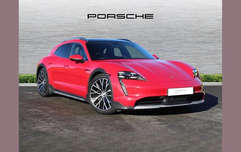 Red Used 2023 Porsche Taycan Cross Turismo Sedan | £64,950 (Fair price) - Image 1/4