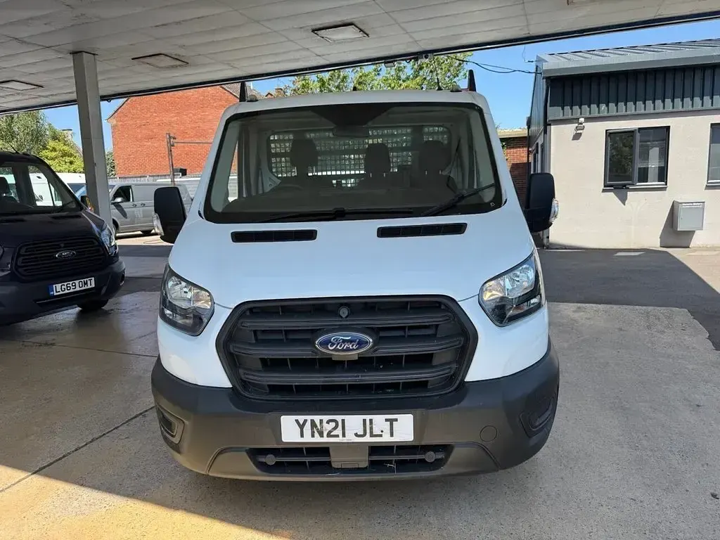 Used Ford Transit 130 HP (95 kW) 2021 White Cabriolet