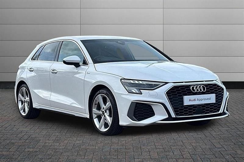 White Used 2023 Audi A3 S-Line Hatchback | £23,495 (Fair price) - Image 1/4