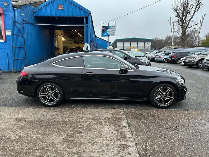 Used Mercedes C200 AMG line 198 HP (145 kW) 2019 Black Coupe