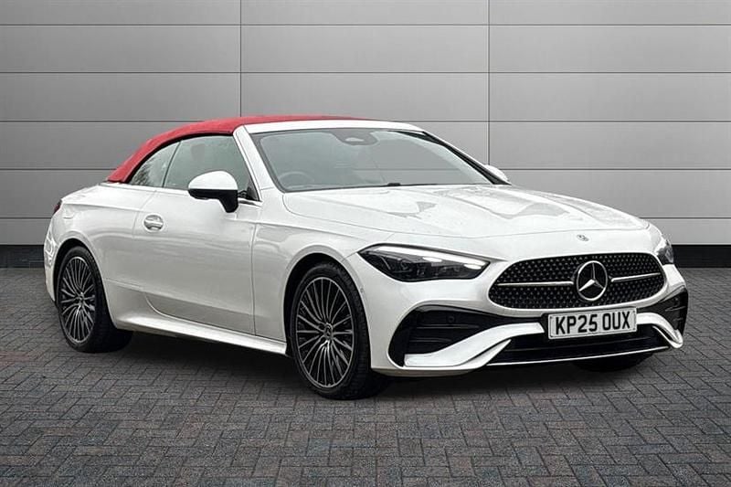 Opalite white bright Used 2025 Mercedes CLE300 AMG Line Premium Cabriolet | £52,050 (Fair price) - Image 1/4