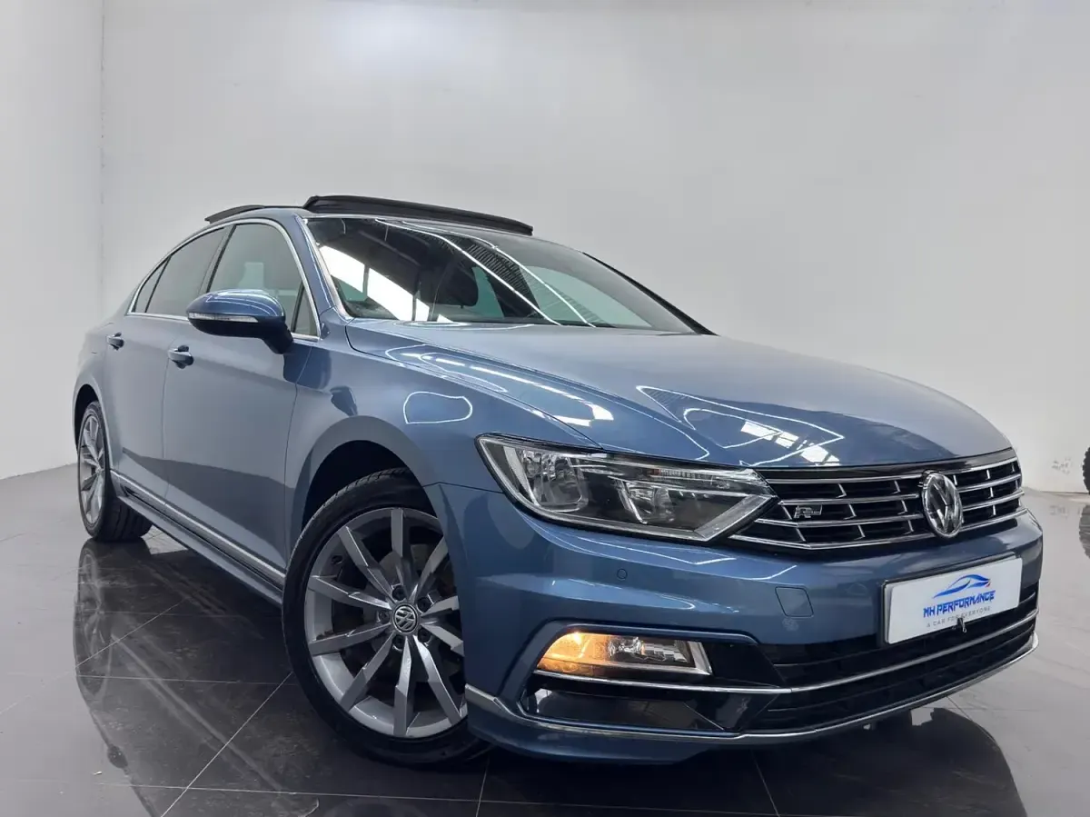 Used VW Passat R-line 2017 Blue Sedan
