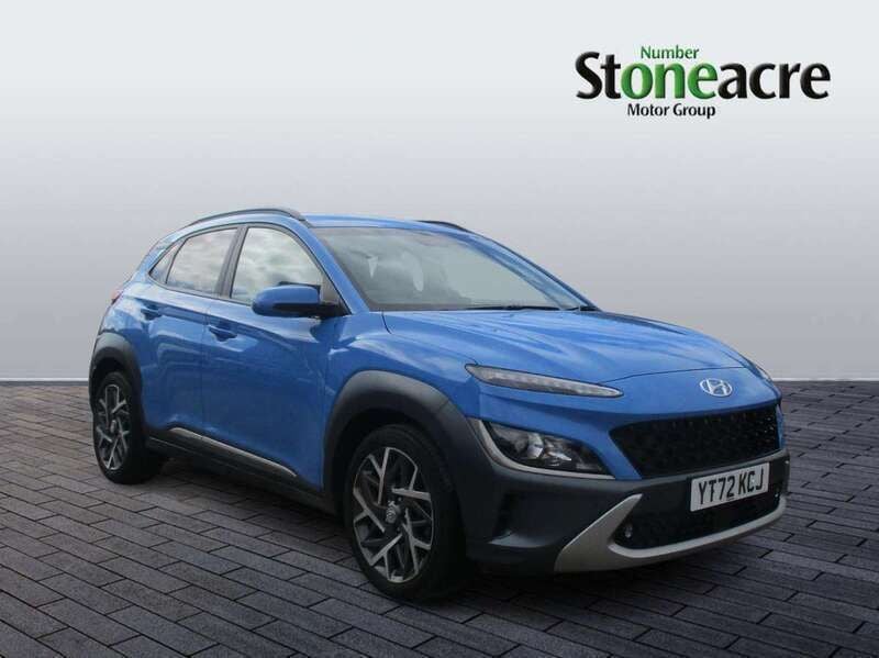 Blue Used 2022 Hyundai Kona Premium SUV | £17,195 (Fair price) - Image 1/4