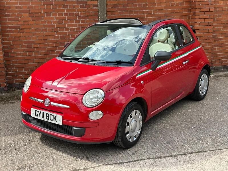 Red Used 2011 Fiat 500C Pop Cabriolet | £2,795 (Fair price) - Image 1/4