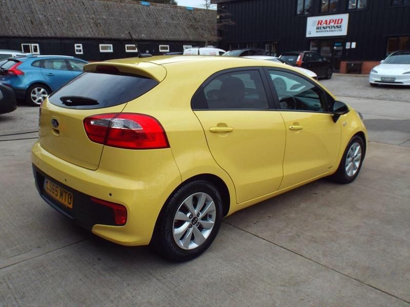 Used Kia Rio 2015 Yellow Hatchback