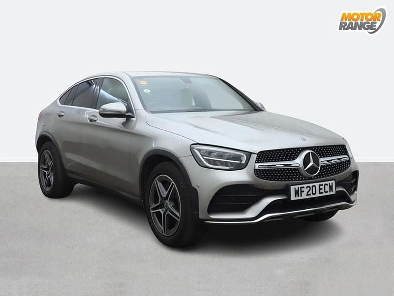 Used Mercedes GLC220 AMG line 194 HP (142 kW) 2020 Silver Coupe