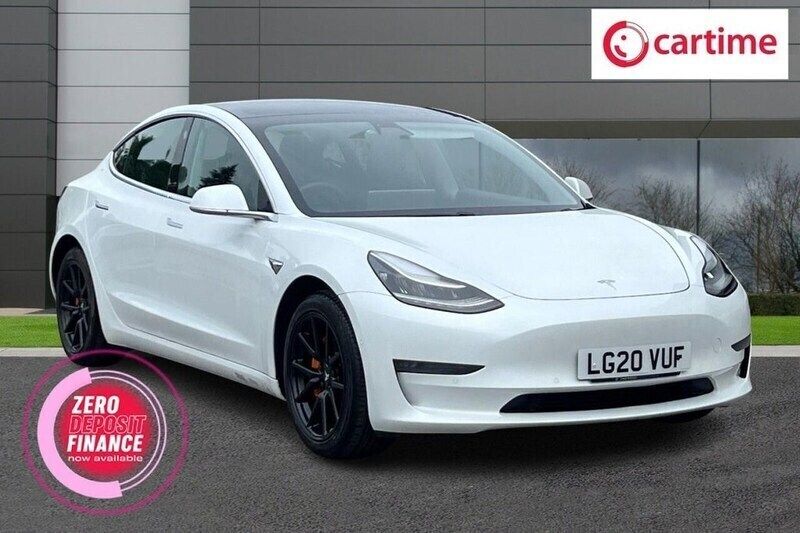 White Used 2020 Tesla Model 3 Long Range AWD Sedan | £16,150 (Good price) - Image 1/3