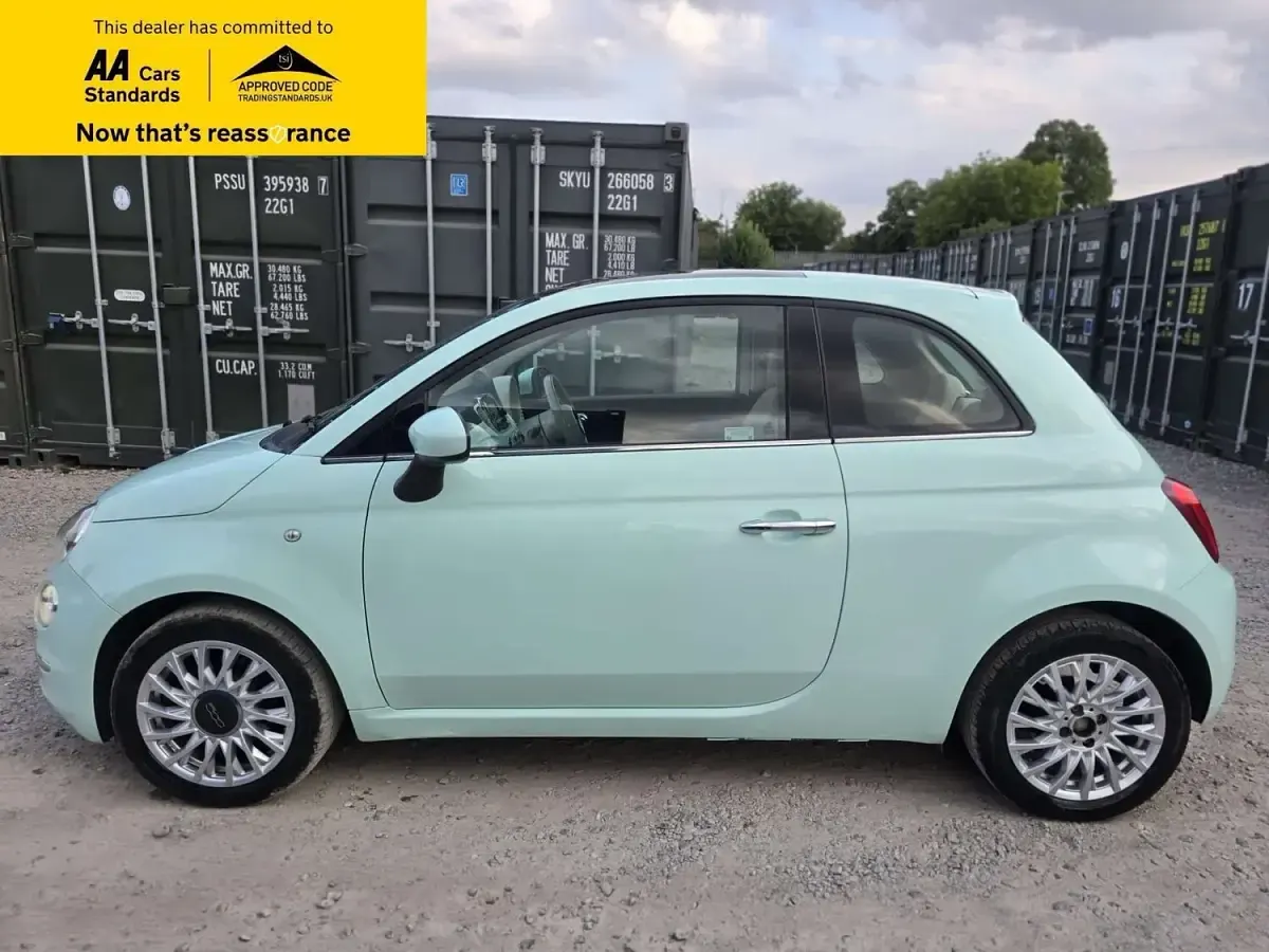 Used Fiat 500 Lounge 85 HP (62 kW) 2015 Green Hatchback