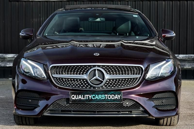 Used Mercedes E220 AMG Line Premium 194 HP (142 kW) 2018 Red Coupe