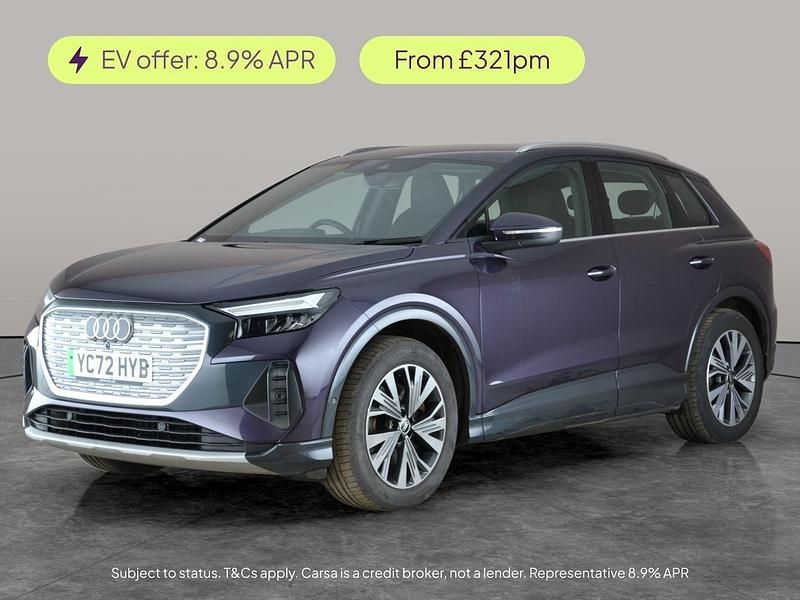 Mauve/purple Used 2022 Audi Q4 e-tron Sport SUV | £20,269 (Good price) - Image 1/2
