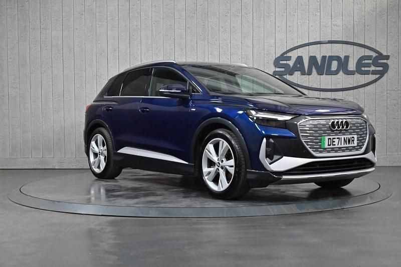 Blue Used 2021 Audi Q4 e-tron S-Line SUV | £21,999 (Fair price) - Image 1/4