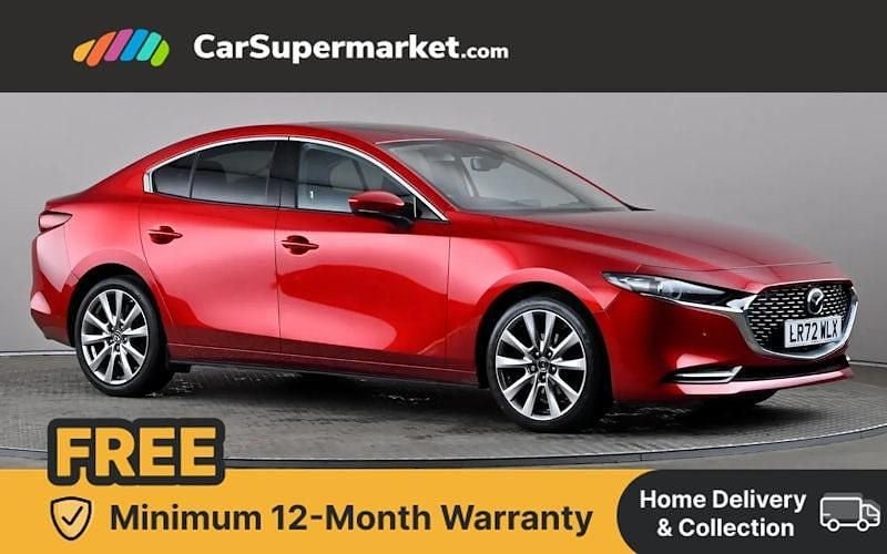 Red Used 2022 Mazda 3 Inclusive Sedan | £15,697 (Fair price) - Image 1/4