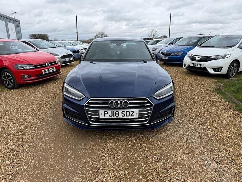 Used Audi A5 S-Line 190 HP (139 kW) 2018 Blue Coupe