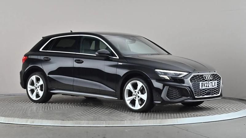 Black Used 2022 Audi A3 e-tron S-Line Hatchback | £27,298 (Expensive) - Image 1/4