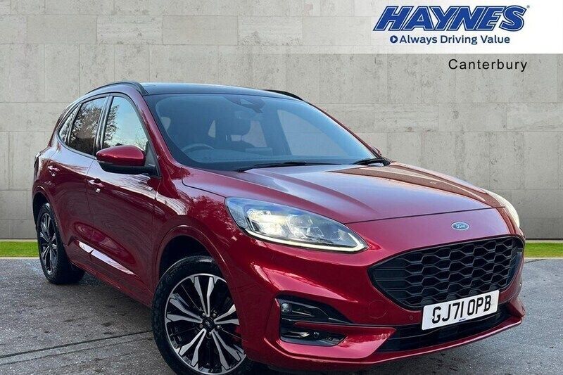 Red Used 2021 Ford Kuga ST-Line X SUV | £20,495 (Fair price) - Image 1/1