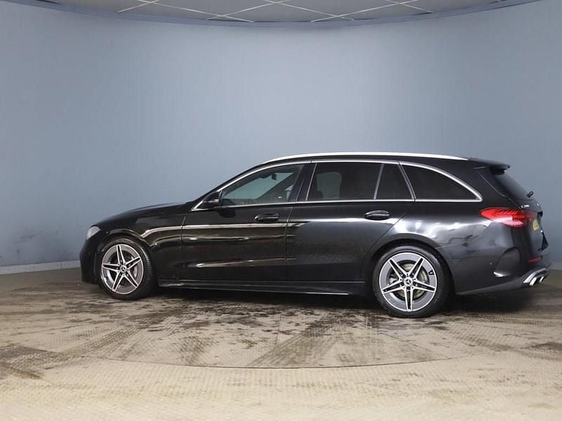 Used Mercedes C200 AMG line 2022 Black Estate