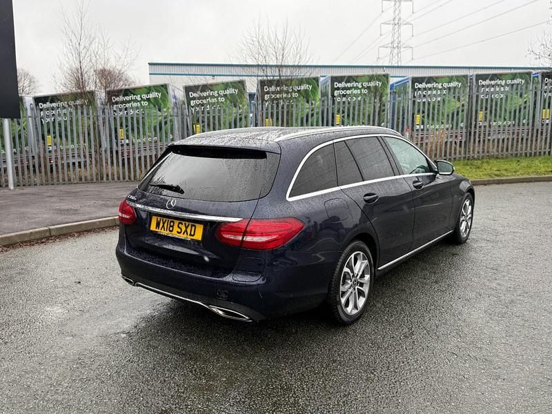 Used Mercedes C350e 2018 Blue Estate