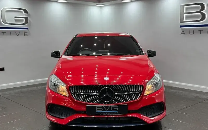 Used Mercedes A220 AMG line 177 HP (130 kW) 2017 Red Hatchback
