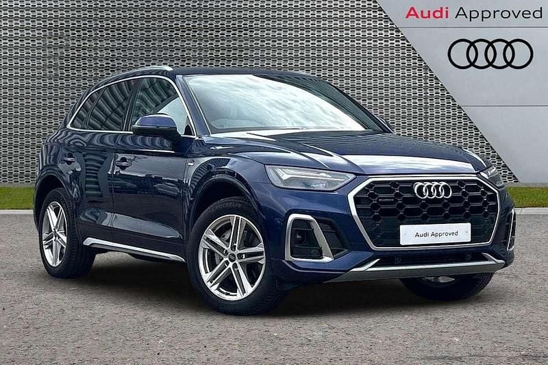 Blue Used 2024 Audi Q5 S-Line SUV | £39,295 (Fair price) - Image 1/3