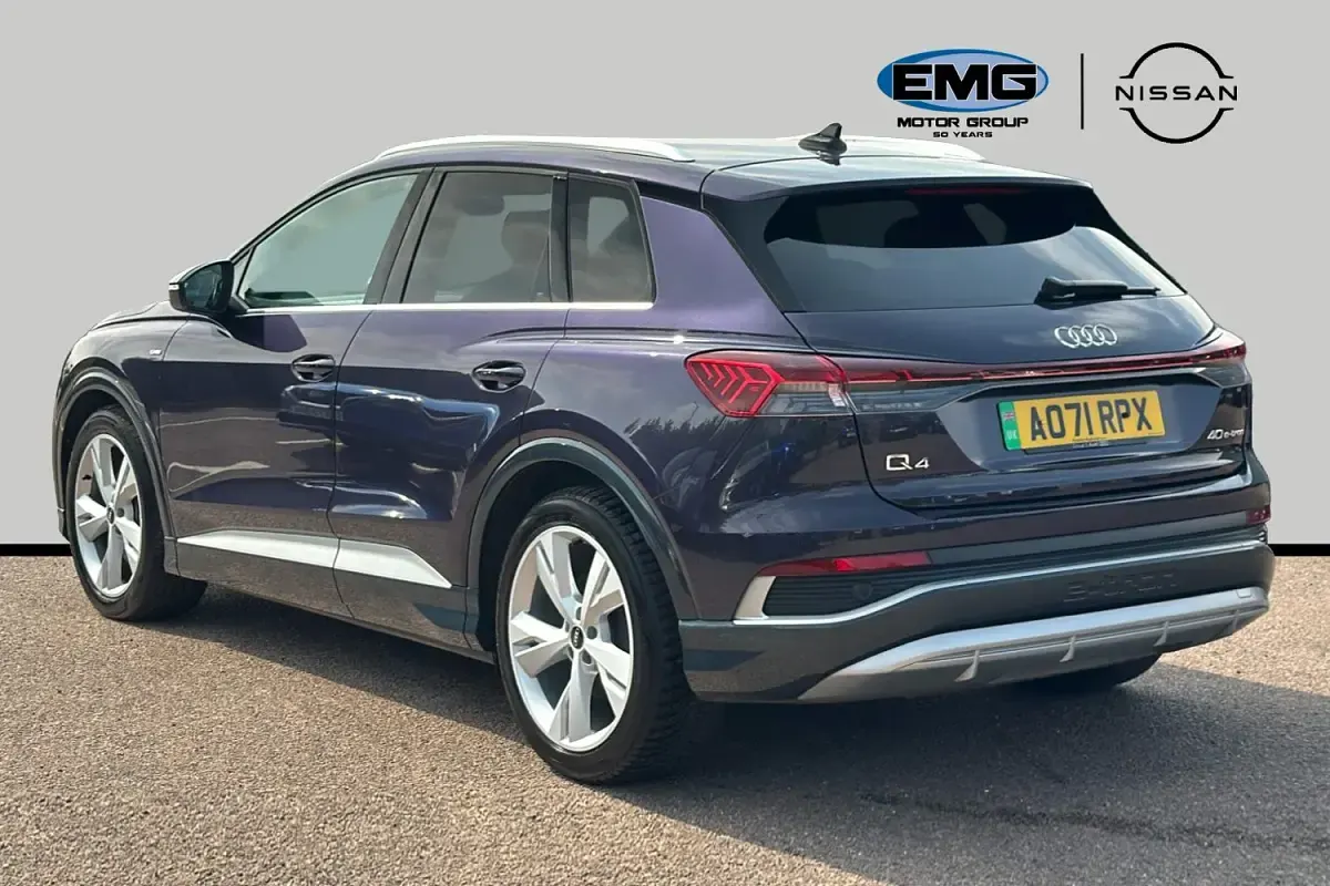 Used Audi Q4 e-tron S-Line 150 kW (204 HP) 2021 Purple SUV