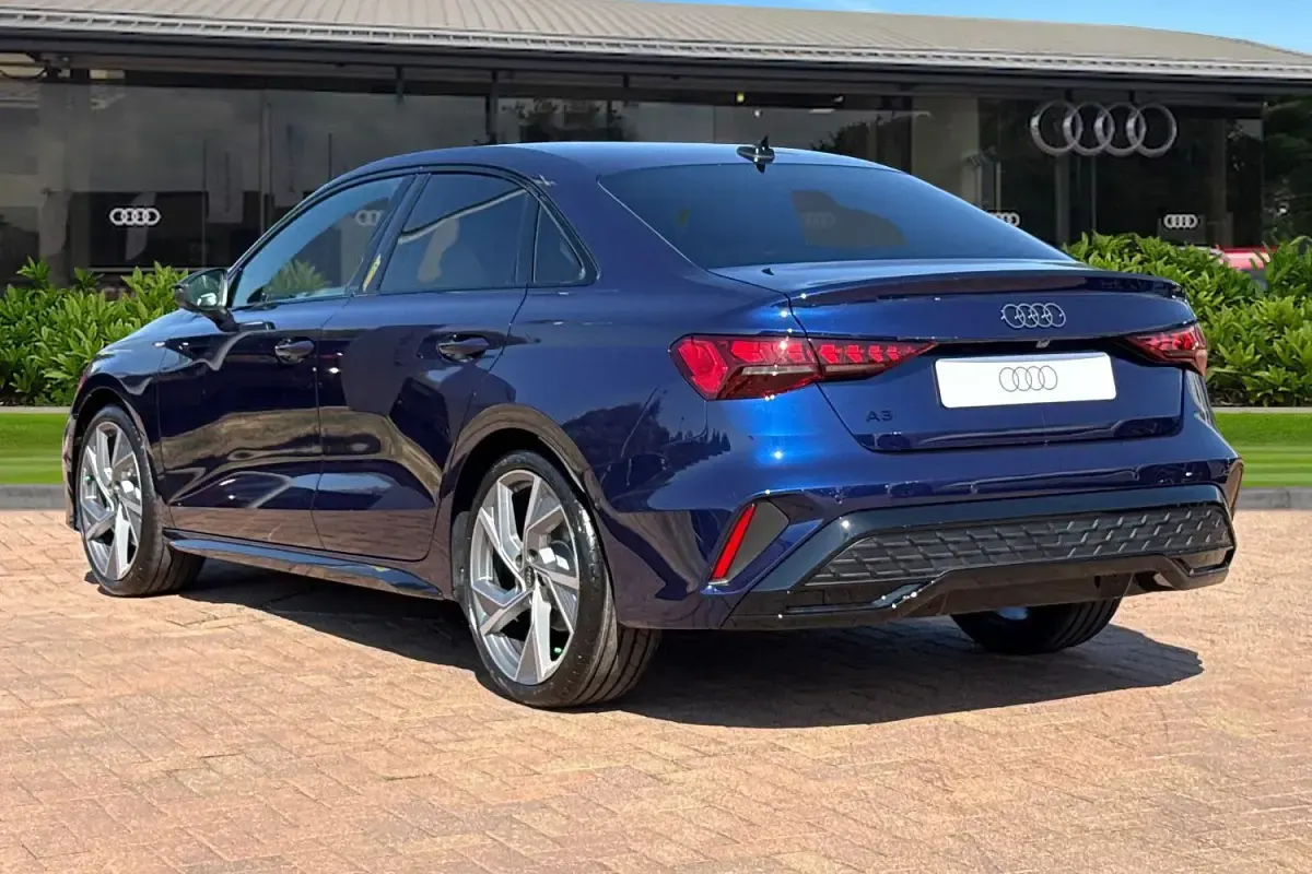 New Audi A3 Black Edition 2026 Blue Sedan