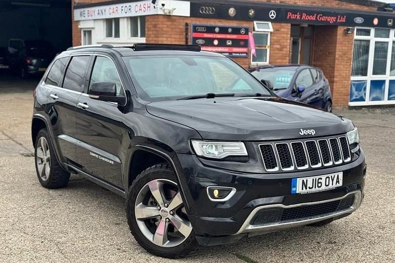 Black Used 2016 Jeep Grand Cherokee Overland SUV | £12,990 (Fair price) - Image 1/1