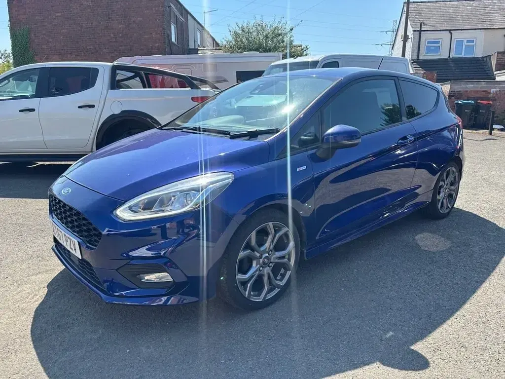 Used Ford Fiesta ST-Line 125 HP (91 kW) 2018 Blue Hatchback