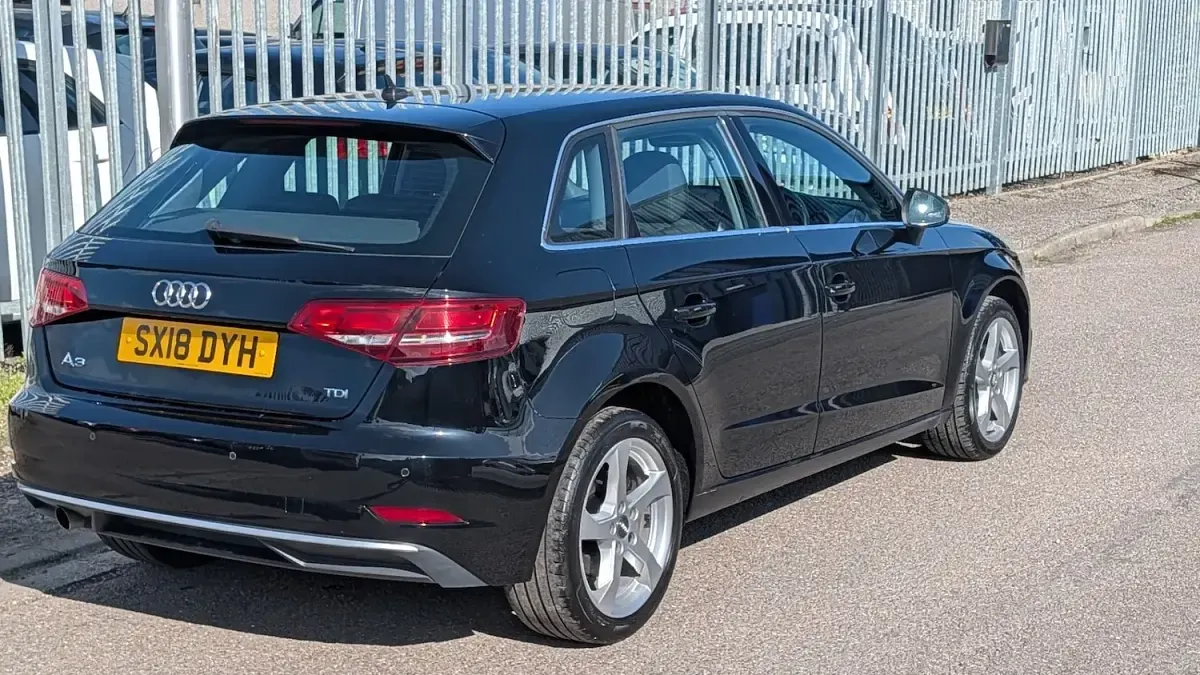 Used Audi A3 Sport 116 HP (85 kW) 2018 Black Sedan