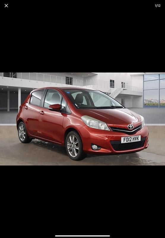 Red Used 2012 Toyota Yaris SR Hatchback | £5,395 (Good price) - Image 1/4