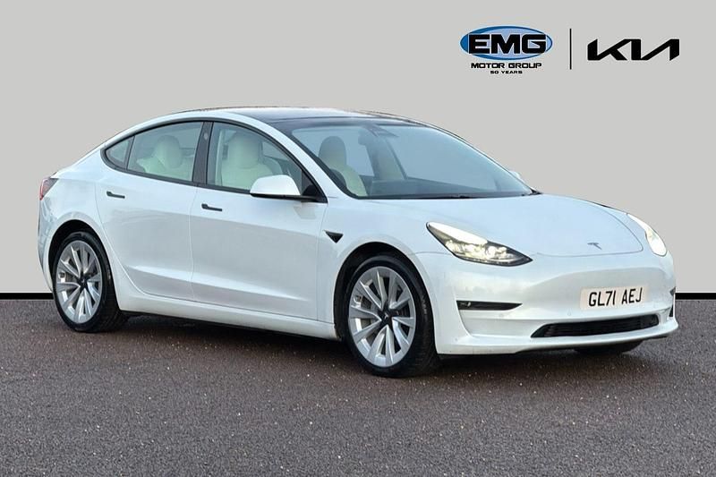 White Used 2021 Tesla Model 3 Long Range AWD Sedan | £19,595 (Fair price) - Image 1/3