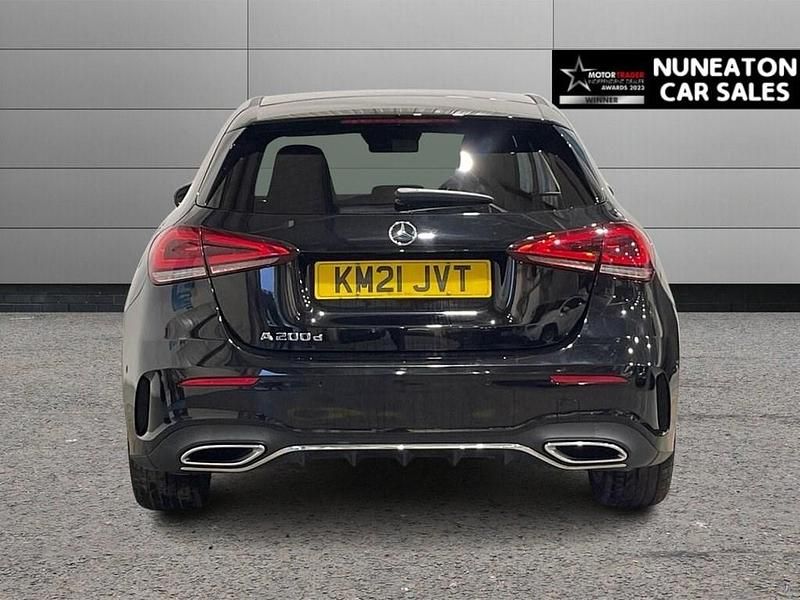 Used Mercedes A200 AMG Line Premium 150 HP (110 kW) 2021 Black Hatchback