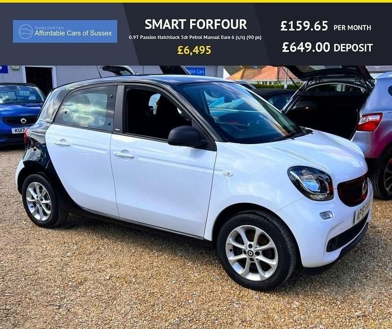 Used Smart ForFour Passion 90 HP (66 kW) 2018 Black Hatchback
