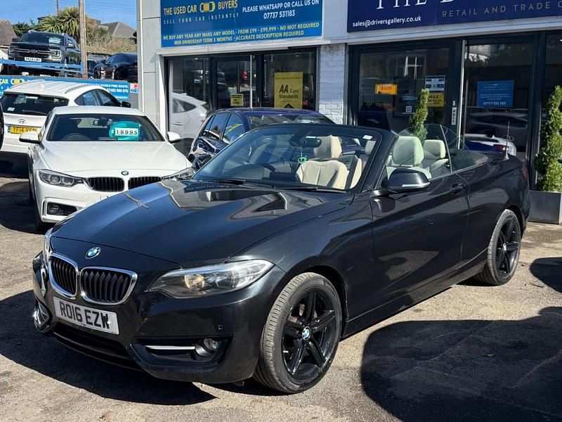 Used BMW 220 Sport Line 2016 Black Cabriolet