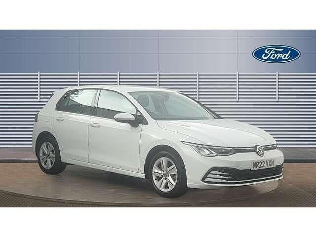 White Used 2022 VW Golf VIII Life Hatchback | £18,100 (Good price) - Image 1/4